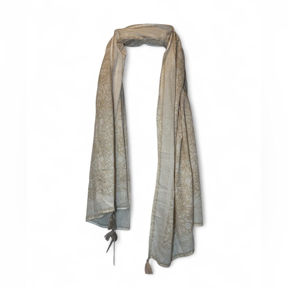 Cleobella Hand Woodblock Printed Organic‎ Sarong Tassels
